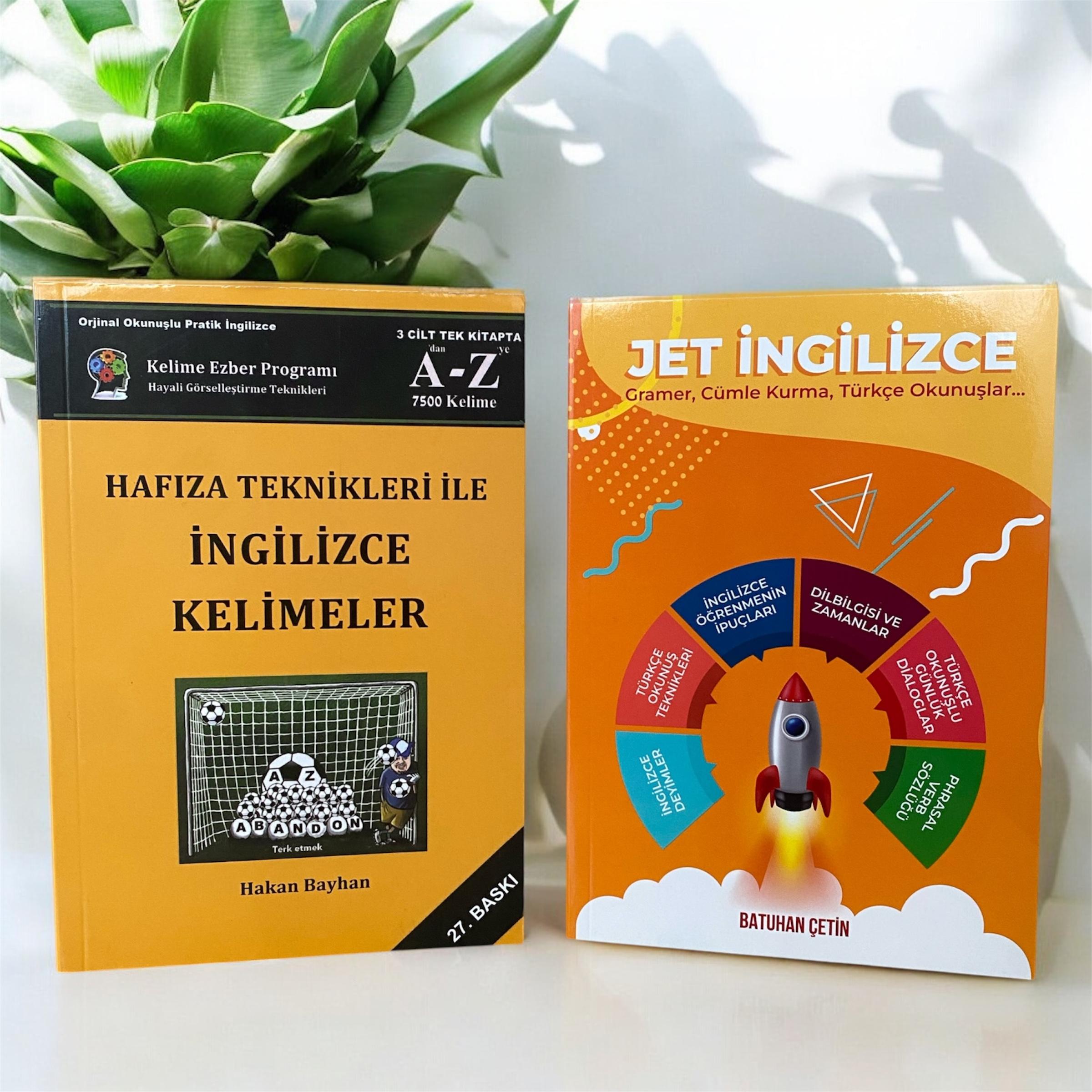 Hafıza Teknikleri ve Jet İngilizce (2li set, İngilizce Eğitim Seti)