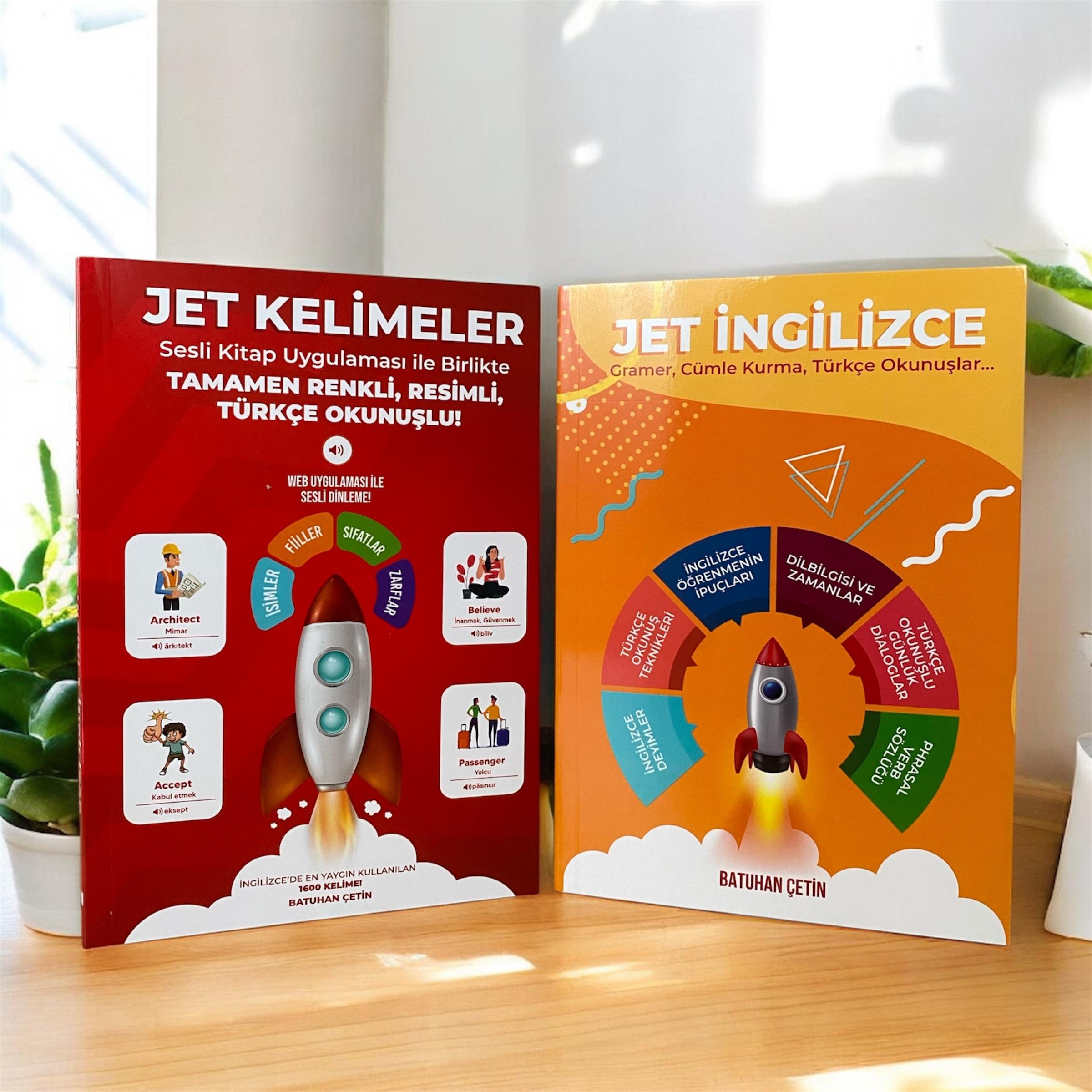 Jet İngilizce Eğitim Seti - Jet kelimeler mobil uygulaması (3’lü set)