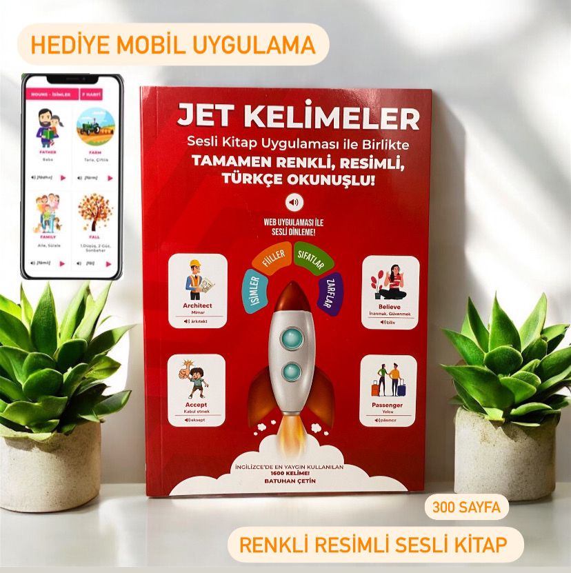 Jet Kelimeler , Ingilizce Kitabı Ve Uygulama ( Sesli Kitap Batuhan Çetin )